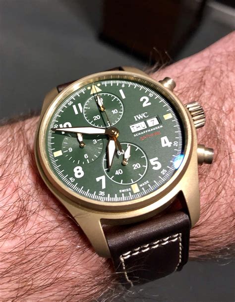 iwc spitfire chronograph bronze|week on the wrist spitfire.